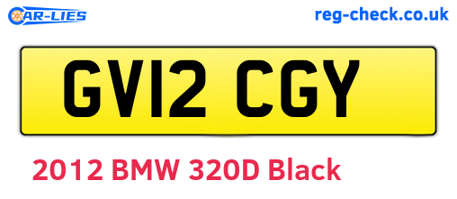 GV12CGY are the vehicle registration plates.