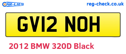 GV12NOH are the vehicle registration plates.