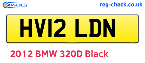 HV12LDN are the vehicle registration plates.