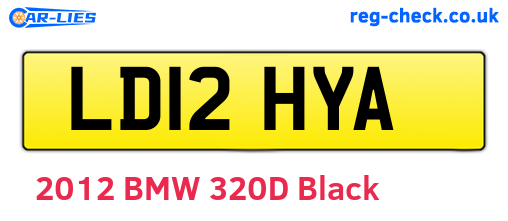 LD12HYA are the vehicle registration plates.