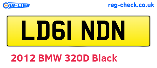 LD61NDN are the vehicle registration plates.