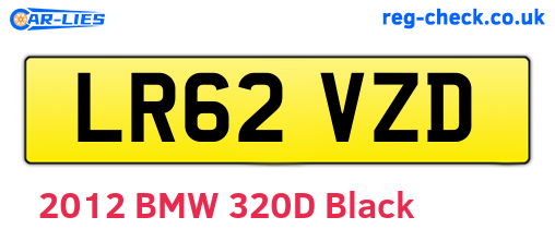 LR62VZD are the vehicle registration plates.