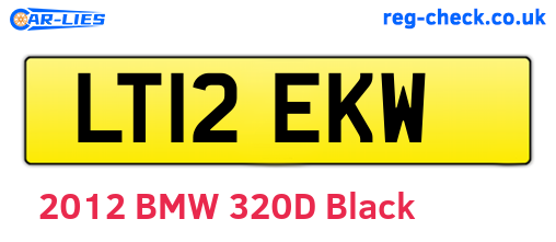 LT12EKW are the vehicle registration plates.
