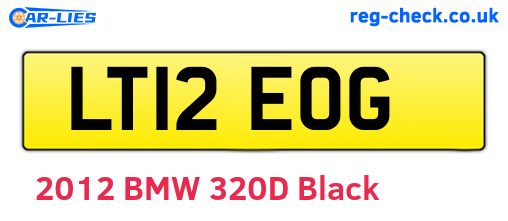 LT12EOG are the vehicle registration plates.