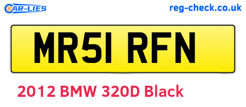 MR51RFN are the vehicle registration plates.
