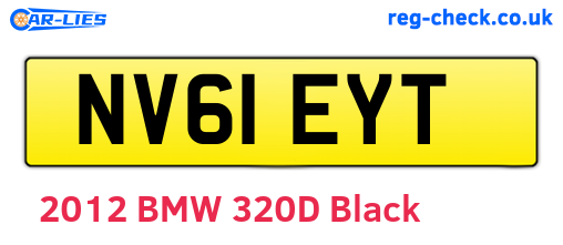 NV61EYT are the vehicle registration plates.