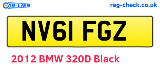 NV61FGZ are the vehicle registration plates.