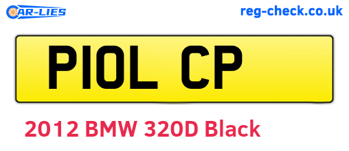 P10LCP are the vehicle registration plates.