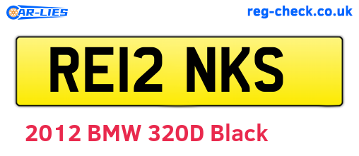 RE12NKS are the vehicle registration plates.