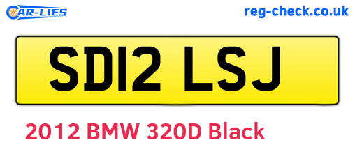 SD12LSJ are the vehicle registration plates.