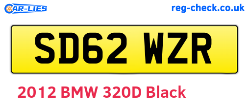 SD62WZR are the vehicle registration plates.