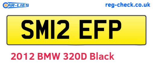 SM12EFP are the vehicle registration plates.