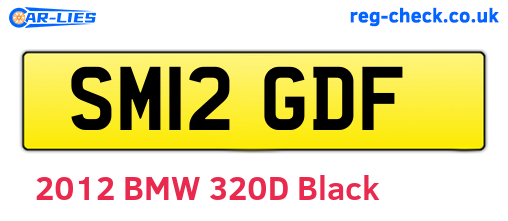 SM12GDF are the vehicle registration plates.