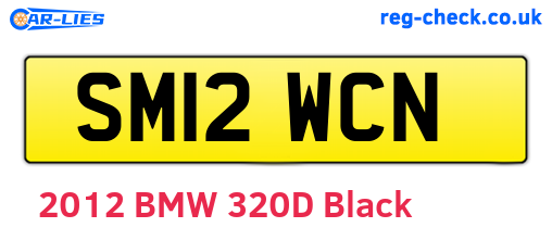 SM12WCN are the vehicle registration plates.