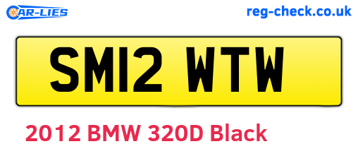 SM12WTW are the vehicle registration plates.