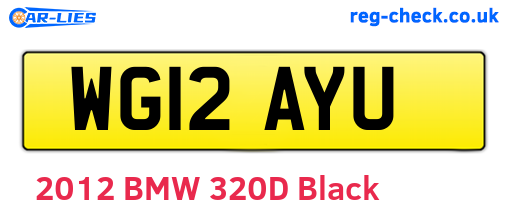 WG12AYU are the vehicle registration plates.