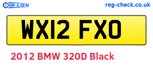 WX12FXO are the vehicle registration plates.