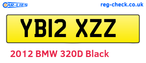 YB12XZZ are the vehicle registration plates.