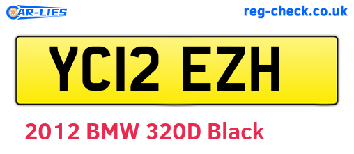 YC12EZH are the vehicle registration plates.