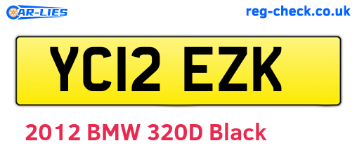 YC12EZK are the vehicle registration plates.