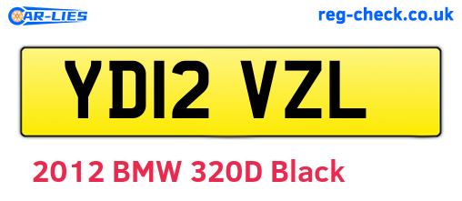 YD12VZL are the vehicle registration plates.