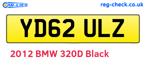 YD62ULZ are the vehicle registration plates.