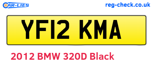 YF12KMA are the vehicle registration plates.