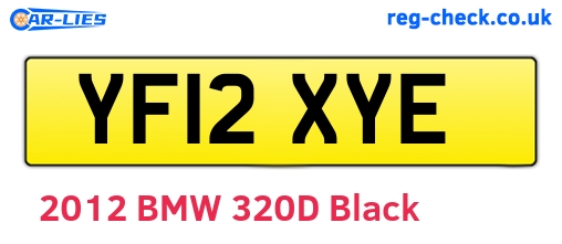 YF12XYE are the vehicle registration plates.