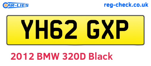 YH62GXP are the vehicle registration plates.