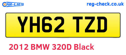 YH62TZD are the vehicle registration plates.