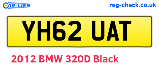 YH62UAT are the vehicle registration plates.
