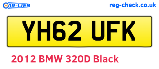 YH62UFK are the vehicle registration plates.
