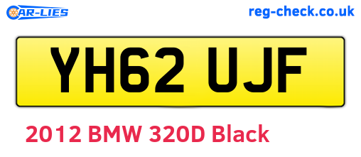 YH62UJF are the vehicle registration plates.