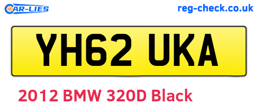YH62UKA are the vehicle registration plates.