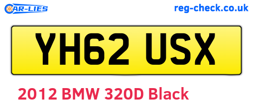 YH62USX are the vehicle registration plates.