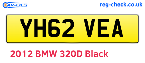 YH62VEA are the vehicle registration plates.