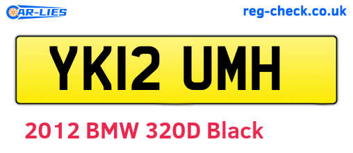 YK12UMH are the vehicle registration plates.