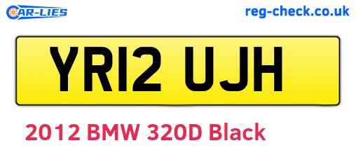YR12UJH are the vehicle registration plates.