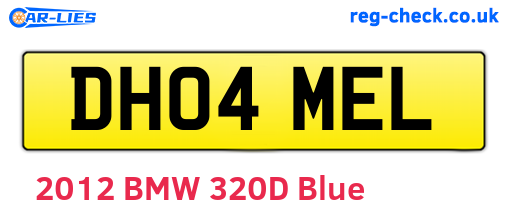 DH04MEL are the vehicle registration plates.