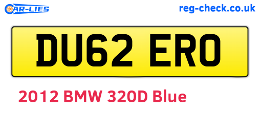 DU62ERO are the vehicle registration plates.