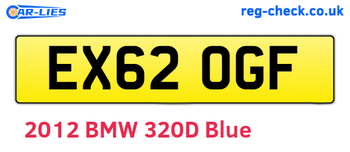 EX62OGF are the vehicle registration plates.