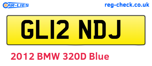 GL12NDJ are the vehicle registration plates.