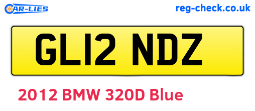 GL12NDZ are the vehicle registration plates.