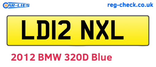 LD12NXL are the vehicle registration plates.