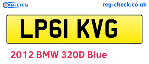 LP61KVG are the vehicle registration plates.