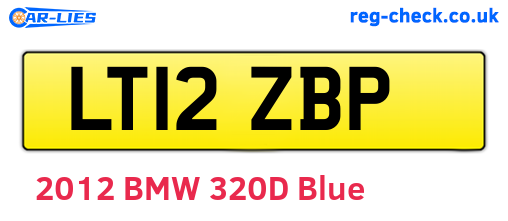 LT12ZBP are the vehicle registration plates.