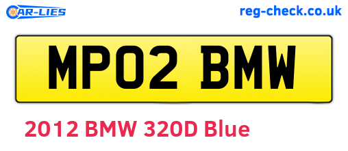 MP02BMW are the vehicle registration plates.
