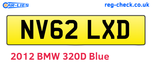 NV62LXD are the vehicle registration plates.