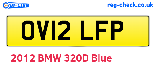 OV12LFP are the vehicle registration plates.