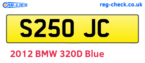S25OJC are the vehicle registration plates.